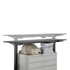 Papírenské zboží - Rám stola, elektricky nastaviteľná výška, rozsah 500 mm, antikolózny systém, čierny, 100 kg nosnosť, Powerton