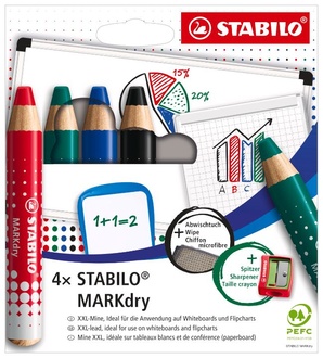 Papírenské zboží - Suchý popisovač na tabuli a flipchart STABILO MARKdry