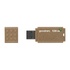 Papírenské zboží - Goodram USB flash disk, USB 3.0, 128GB, UME3 ECO FRIENDLY, hnedý, UME3-1280EFR11, USB A,