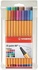 Papírenské zboží - Linery "Point 88 Bigpoint", 20 rôznych farieb, sada, 0,4 mm, STABILO