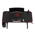 Papírenské zboží - ULTRADESK Herný stôl LEVEL RED, 140x66cm, 72-124cm, elektricky nastaviteľná výška, s XXL podložkou pod myš, držiak slúchadiel aj n