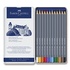 Papírenské zboží - Akvarelové pastelky Faber-Castell Goldfaber Aqua plechová krabička, 12 farieb