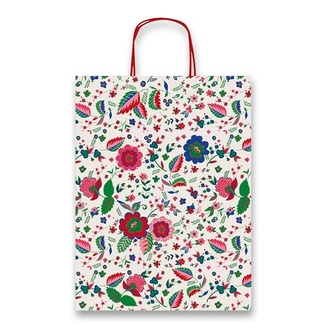 Papírenské zboží - Dárková taška Flora 160 x 80 x 210 mm